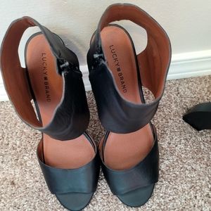Lucky Brand Raisza Cutout Wedge Women's Sandal Size 9